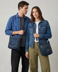 Lost Revival Indigo Patch Denim Crossbody Bag