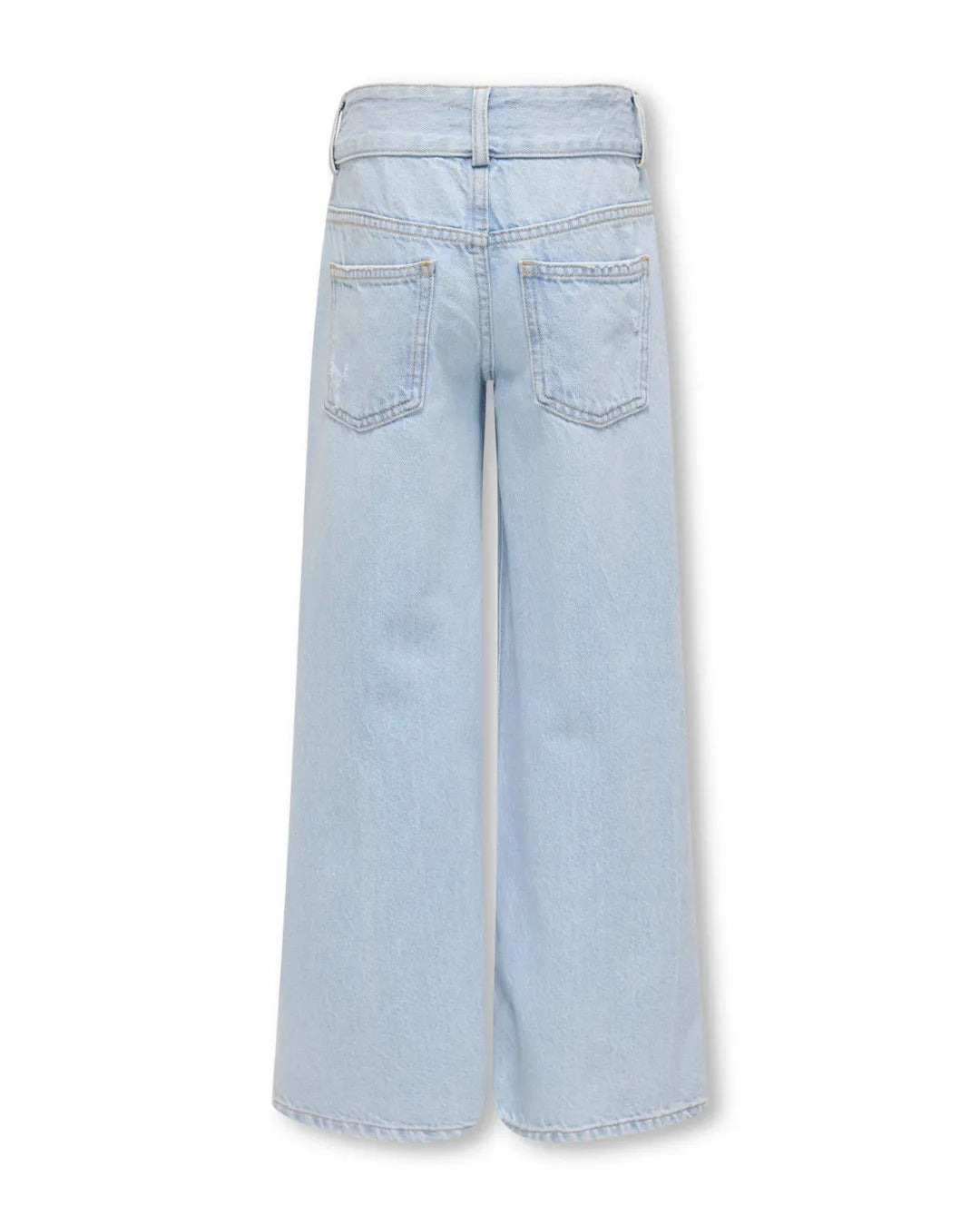 ONLY Girls Light Blue Wide Leg Distressed Jeans