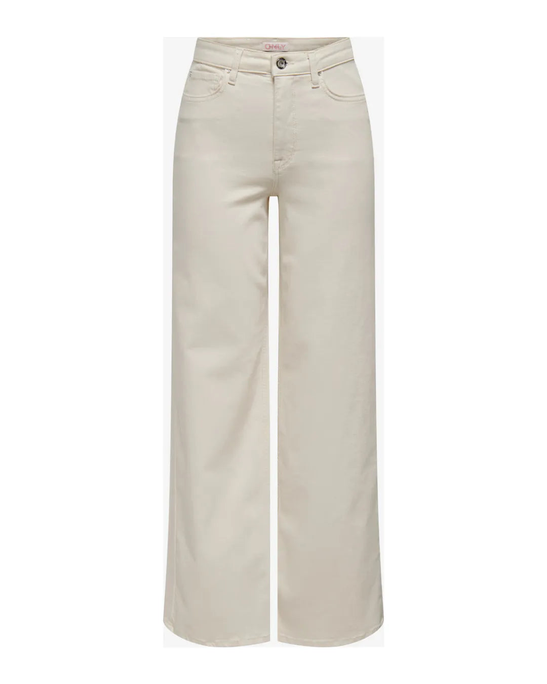 Only Girls Beige Wide Leg Denim Jeans