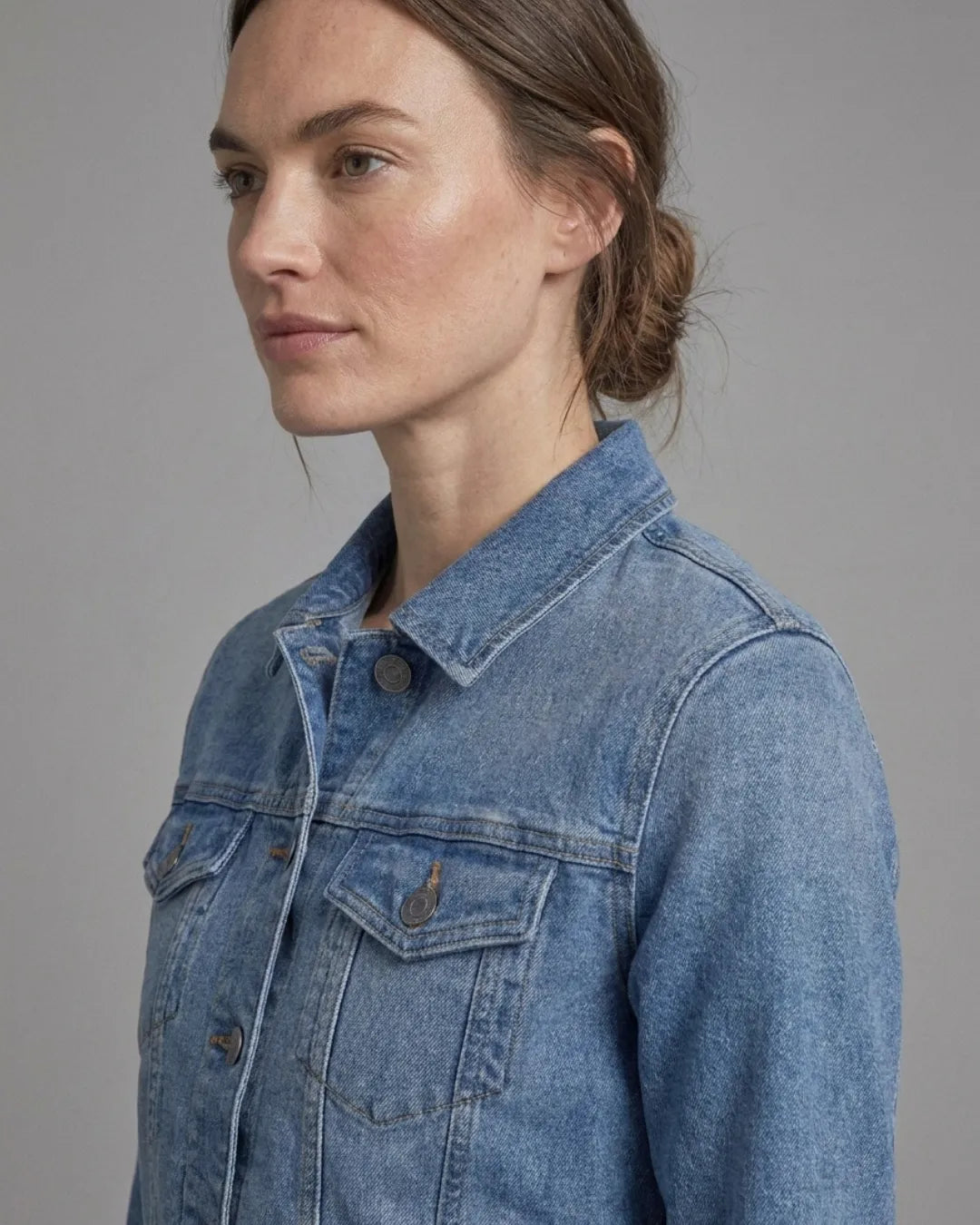 Lands' End Women's Classic Blue Denim Jacket