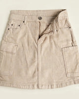 TLD Girls Denim Cargo Mini Skirt Adjustable Waist