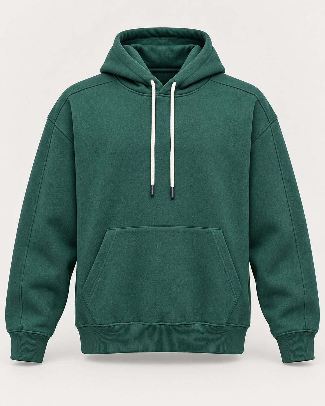 Pine Green Panel Hoodie