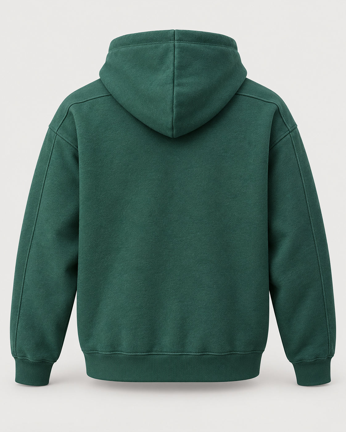 Pine Green Panel Hoodie