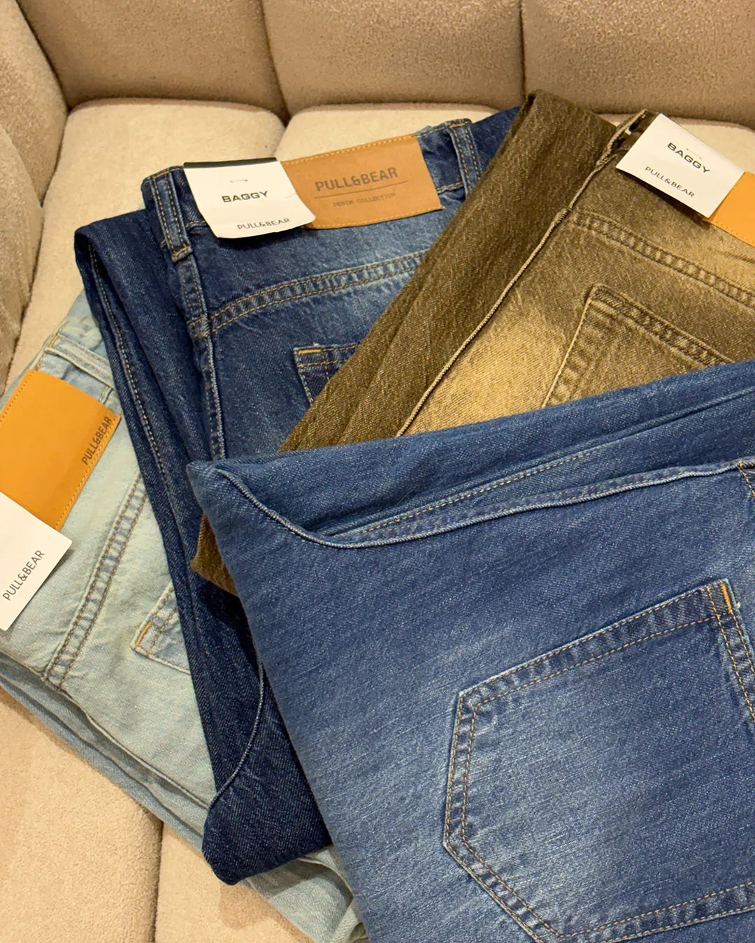 Pack of 2 Unisex Pull&Bear Baggy Fit Denim Jeans