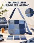 Patchwork Crossbody Upcycled Denim Bag