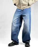Blue Circle Unisex Baggy Fit Blue Denim Jeans
