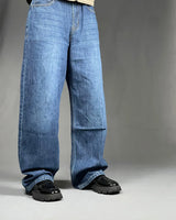 Pull&Bear Baggy Denim Blue Jeans
