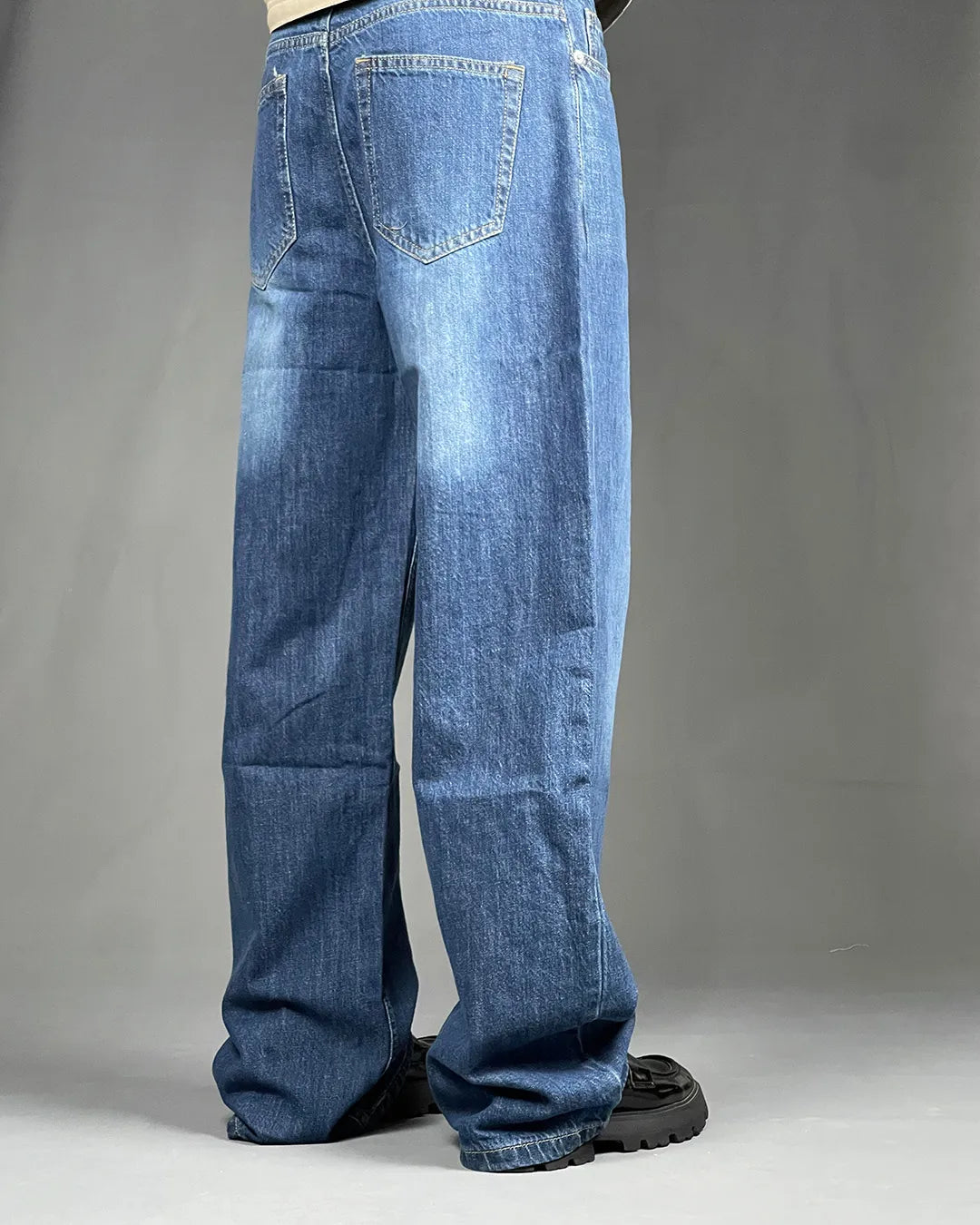 Pull&Bear Baggy Denim Blue Jeans