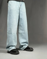 Pull&Bear Baggy Fit Sky Blue Jeans