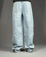 Pull&Bear Baggy Fit Sky Blue Jeans