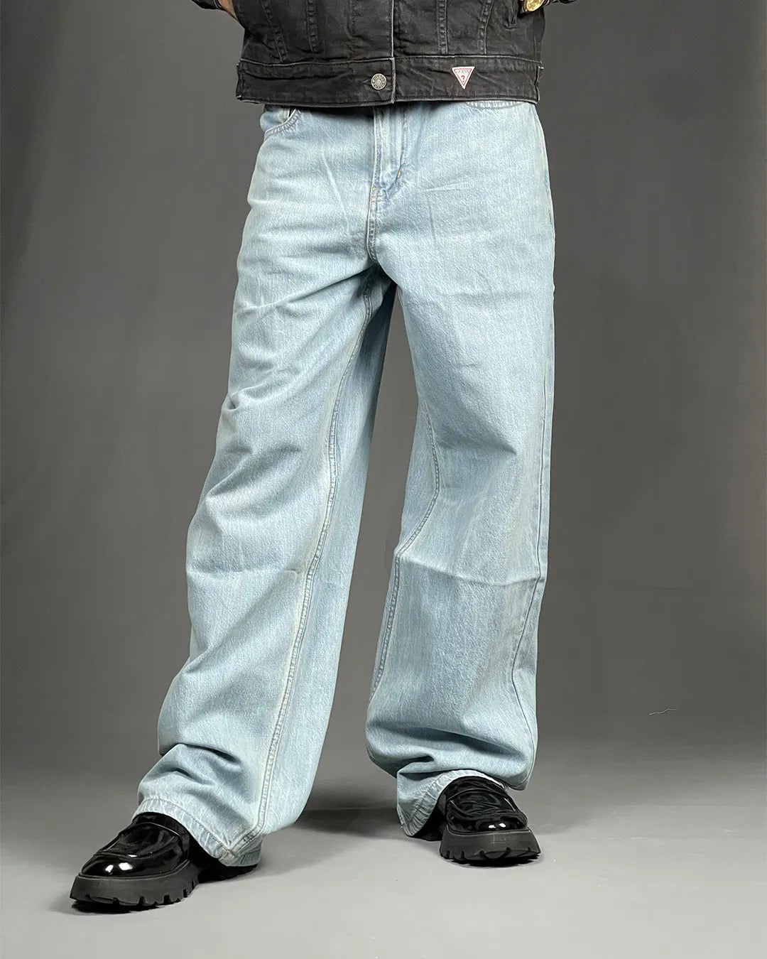 Pull&Bear Baggy Fit Sky Blue Jeans