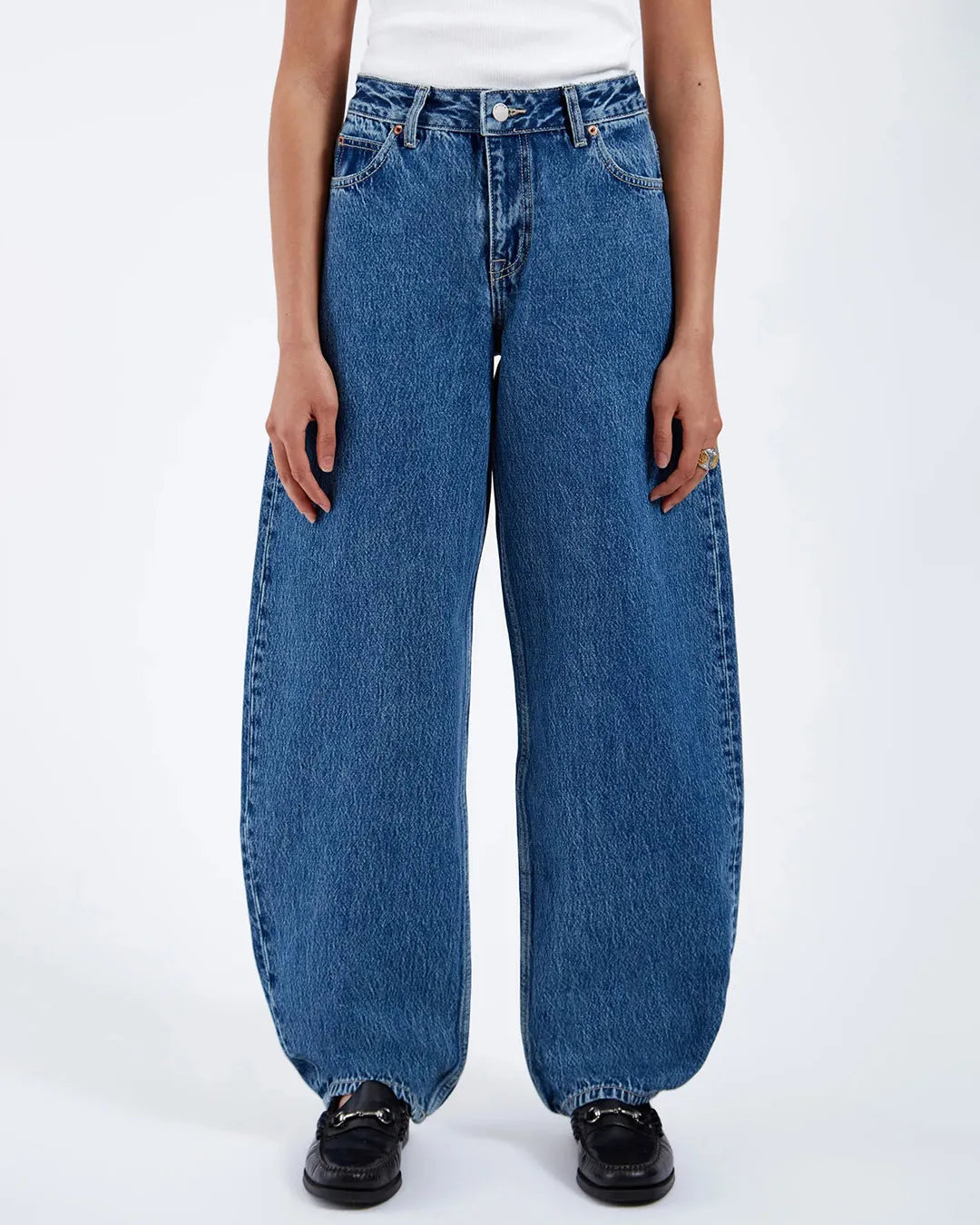 Women's Dr.Denim Mid-Waist Barrel Leg Jeans