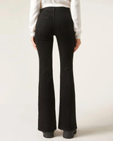 Calzedonia Women's Black Flared Stretch Jeans