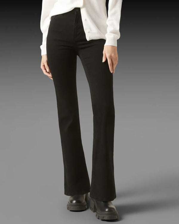 Calzedonia Women's Black Flared Stretch Jeans