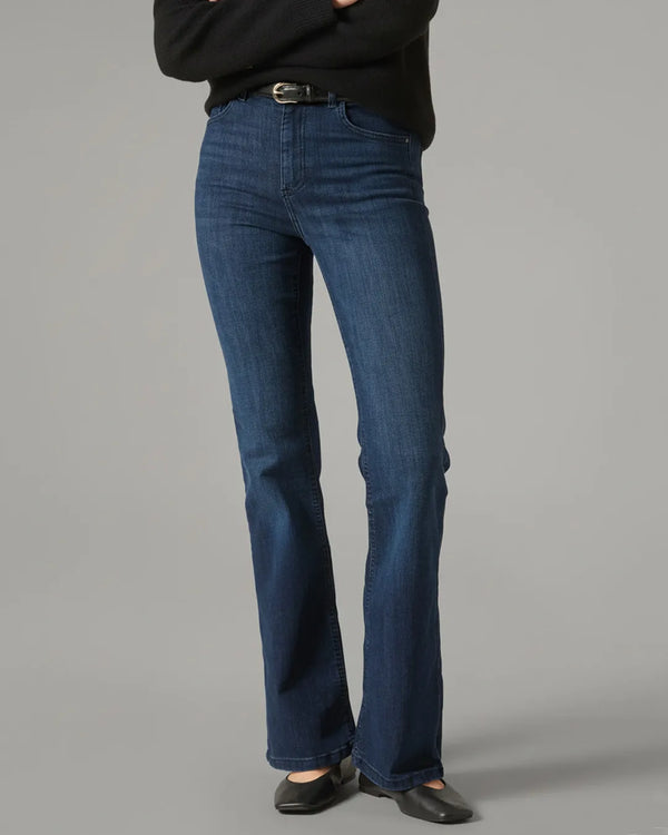 Calzedonia Women's Dark Blue Flared Stretch Jeans