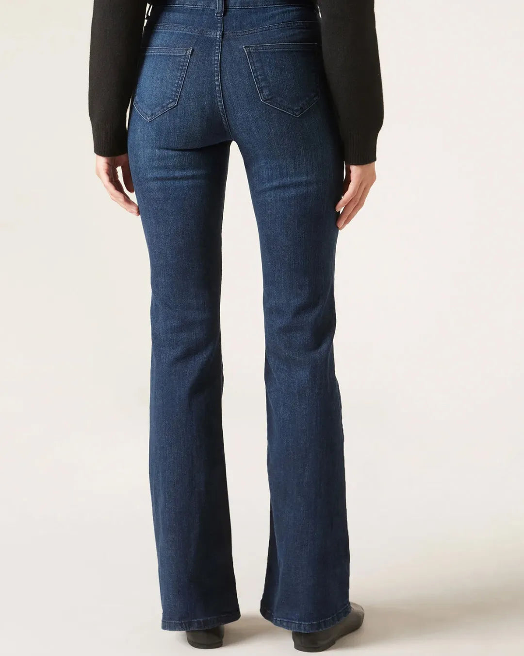 Calzedonia Women's Dark Blue Flared Stretch Jeans