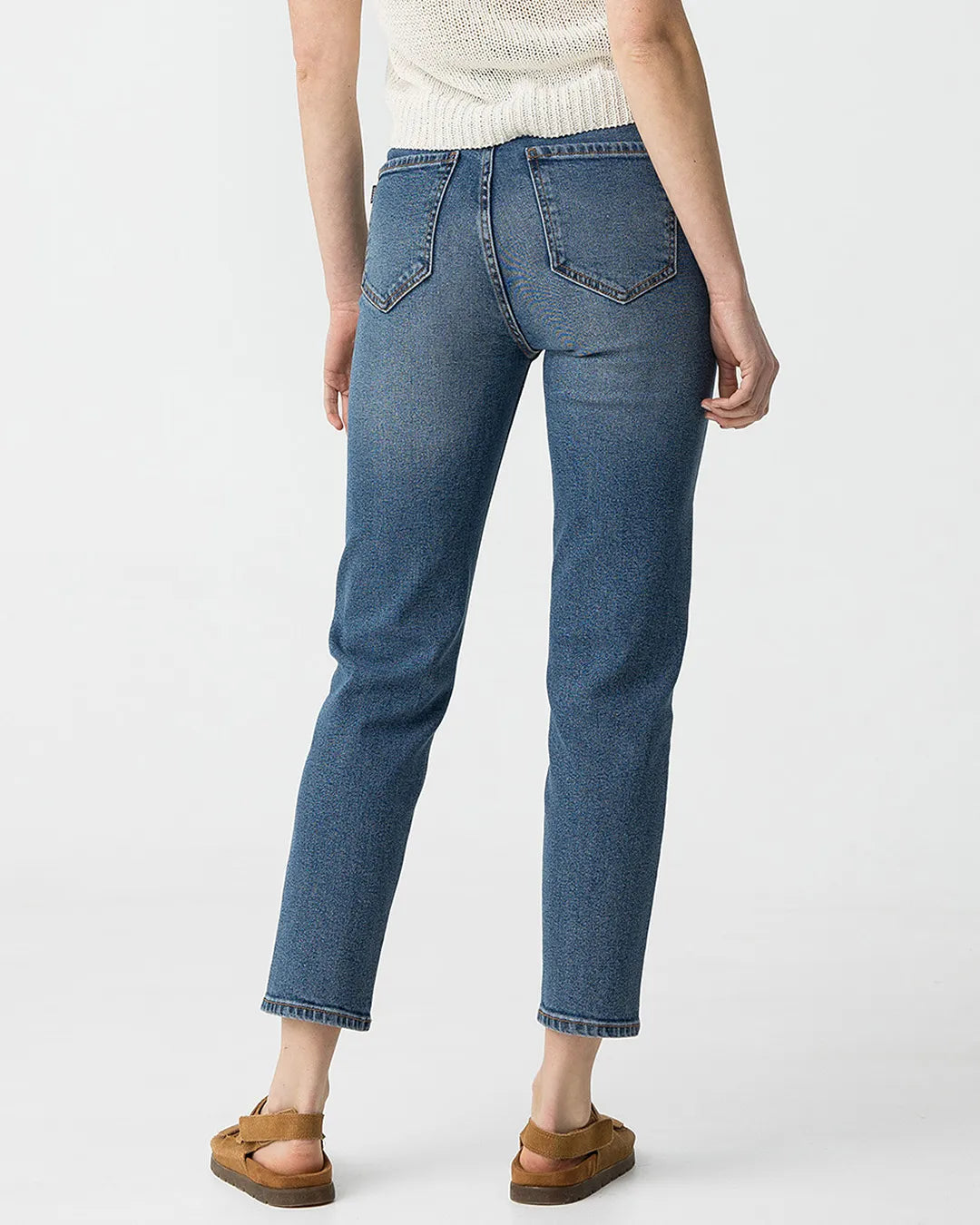 Tiffosi Mom Slim High-Waisted Blue Jeans