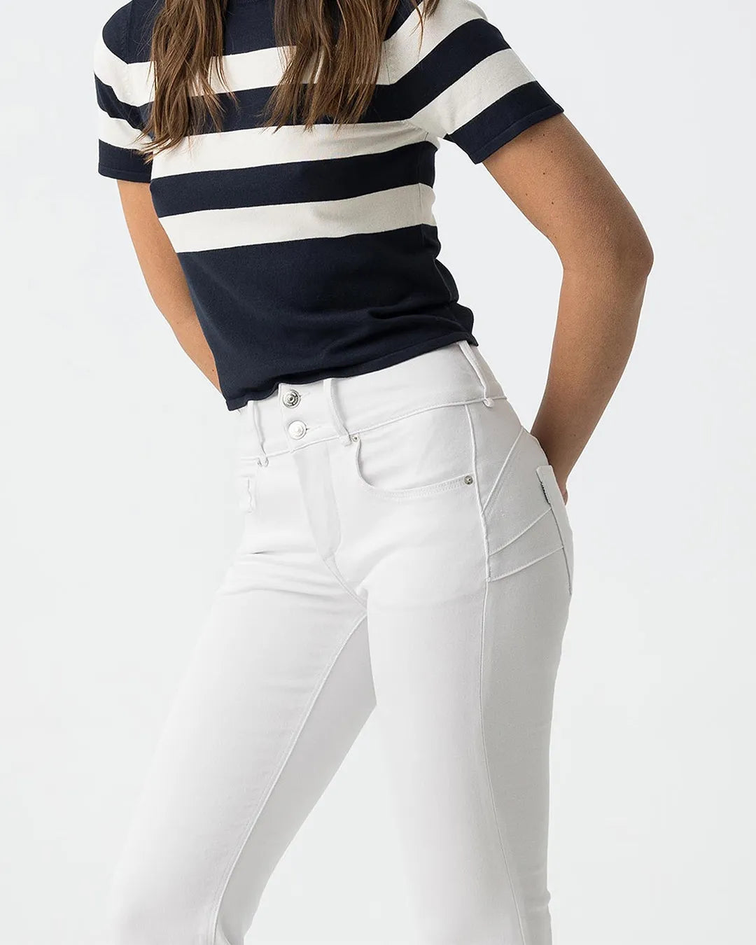 Tiffosi Double Up High Waist Flare Jeans