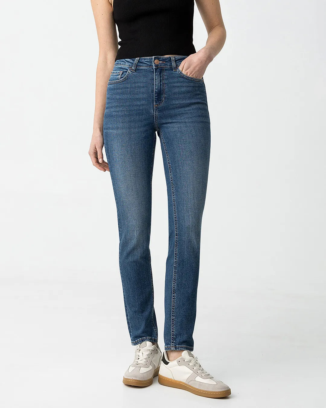 Tiffosi Jennifer High Waist Slim Fit Blue Jeans
