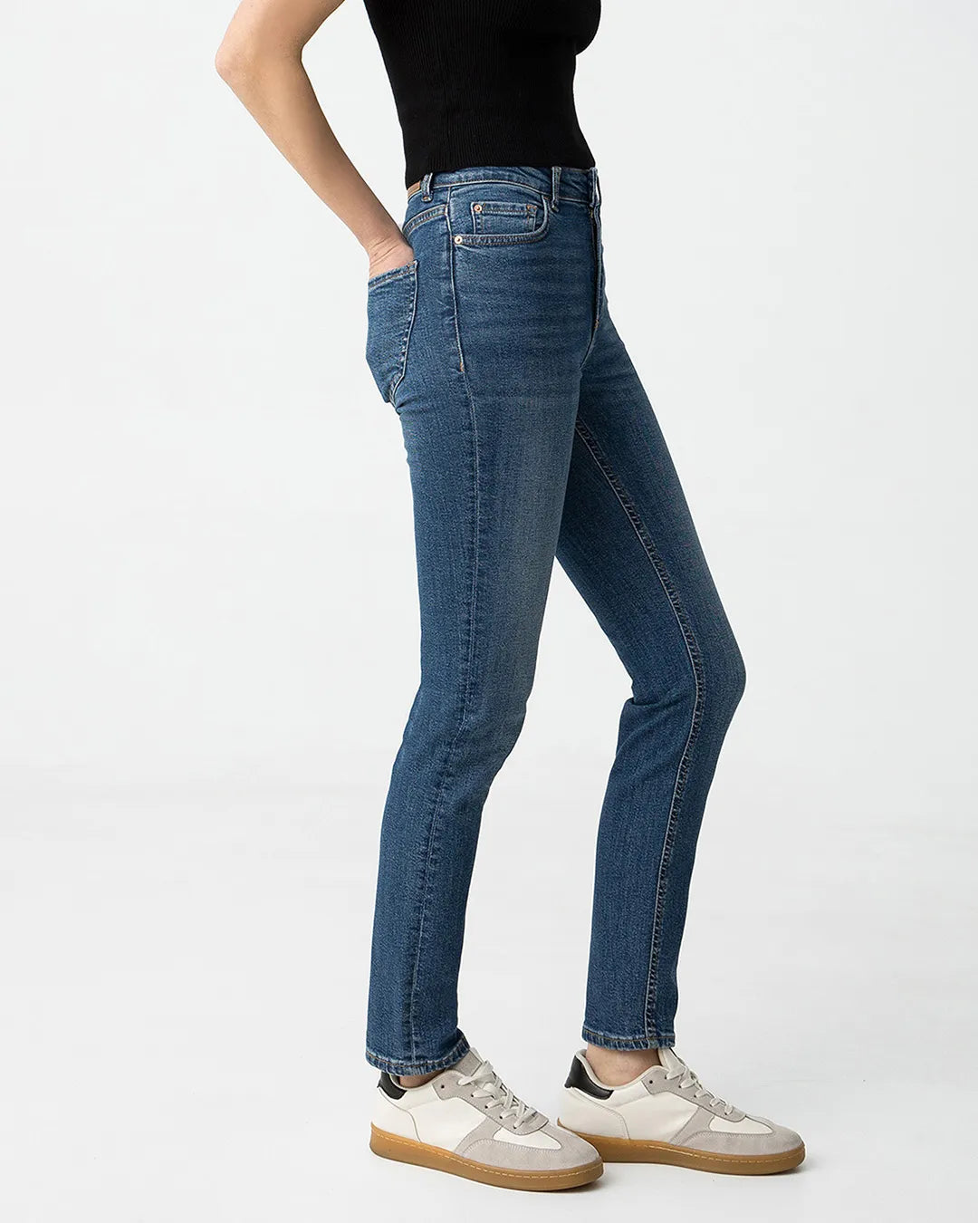 Tiffosi Jennifer High Waist Slim Fit Blue Jeans