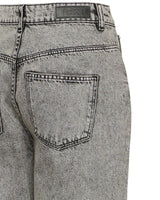 Ichi Black Stone Washed Barrel Jeans
