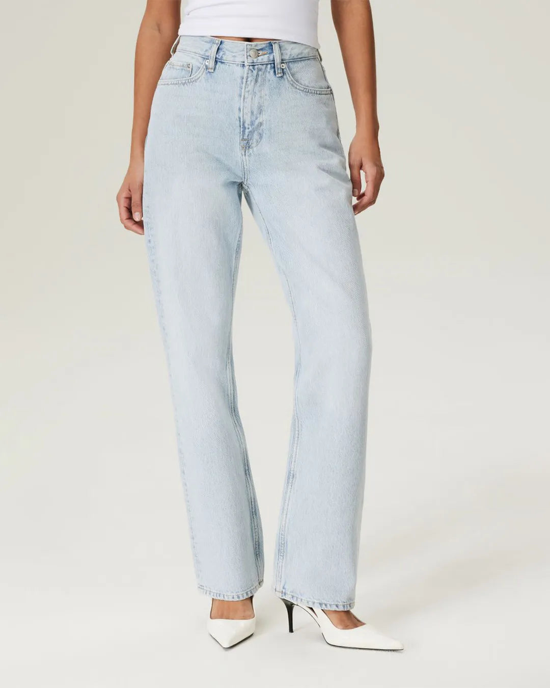 Costes Amy Light Wash Straight Leg Jeans