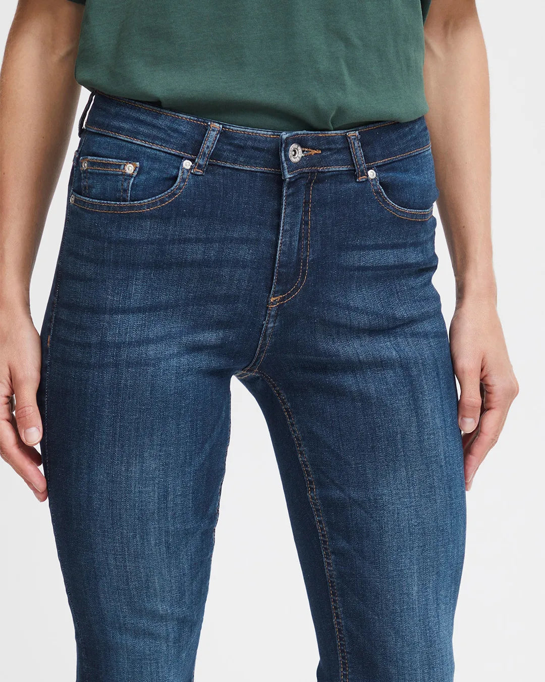 B.Young Slim Fit Flared Jeans