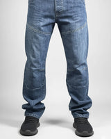 Enzo 989 Men's Dark Blue Bikers Jeans