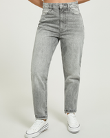 Greenpoint Women Mom Fit Jeans Grey Colour