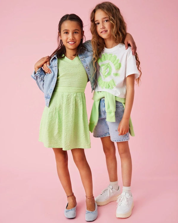 Girls Regular Fit Denim Shorts