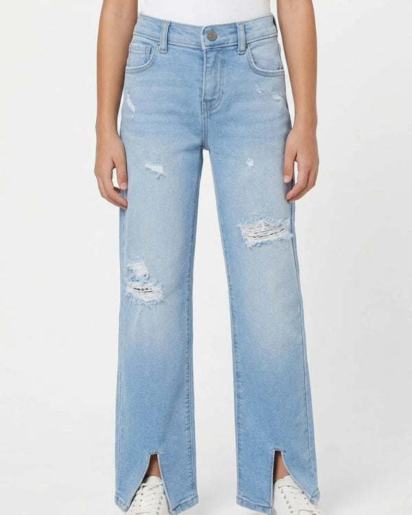 Only Girls Light Blue Wide Leg Fit Denim Jeans