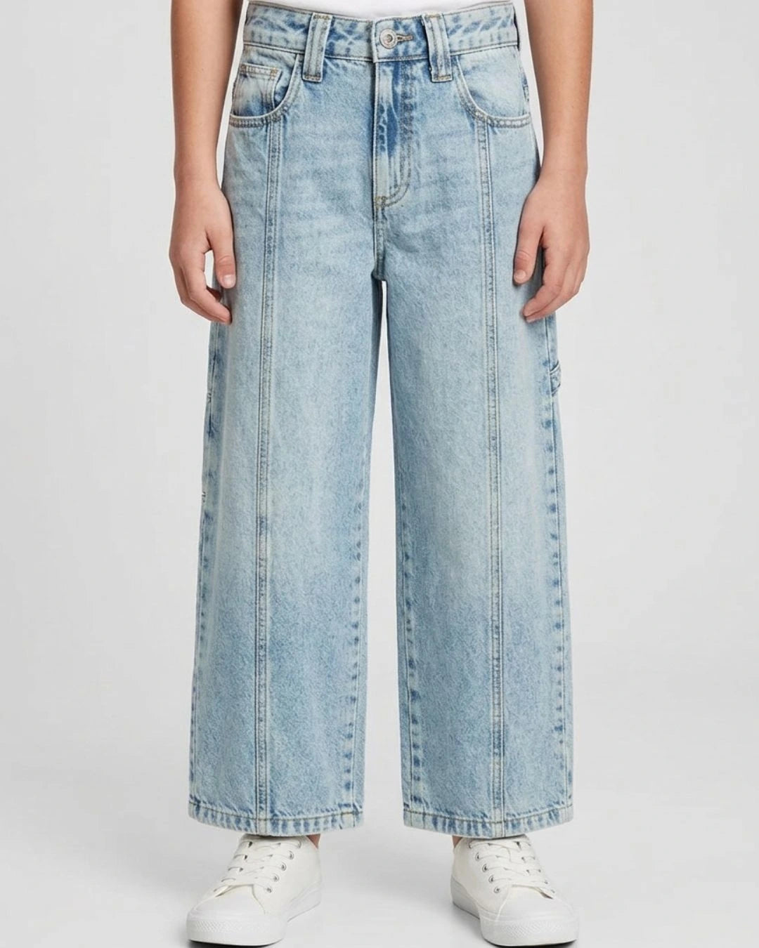 Reserved Boys Baggy Fit Wide Leg Jeans