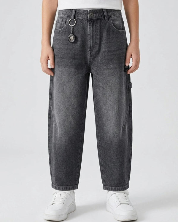 Reserved Kids Boys Grey Baggy Fit Skater Jeans