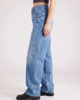 Pull And Bear Women Baggy Ice Blue Jeans