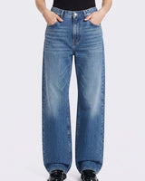 Blue Circle Women Baggy Fit Blue Denim Jeans