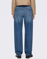 Blue Circle Women Baggy Fit Blue Denim Jeans