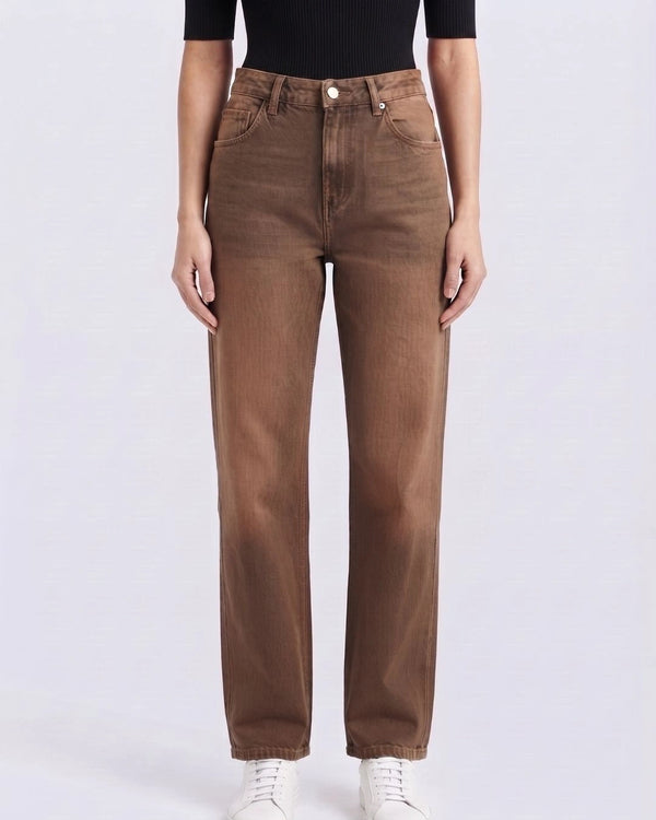 Women relaxed loose fit Cross Pocket Vintage Rose Color
