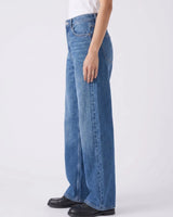 Pull And  Bear Women Baggy Fit Jeans Classic Dark Blue