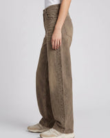 Pull And Bear Women Baggy Fit Jeans Mocha Olive