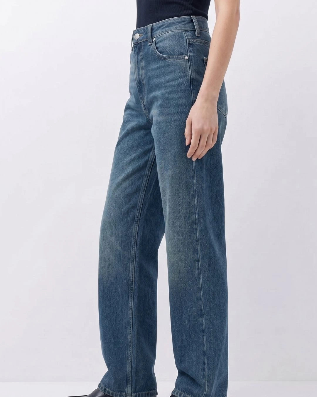 Pull And Bear Women Baggy Fit Green Cast