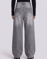 Pull And Bear Women Baggy Fit Jeans Faded Grey