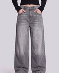 Pull And Bear Women Baggy Fit Jeans Faded Grey