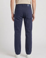 Men Relaxed Loose Fit Cross Pocket Jeans Deep Ocean Blue
