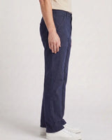 Men Relaxed Loose Fit Cross Pocket Jeans Deep Ocean Blue