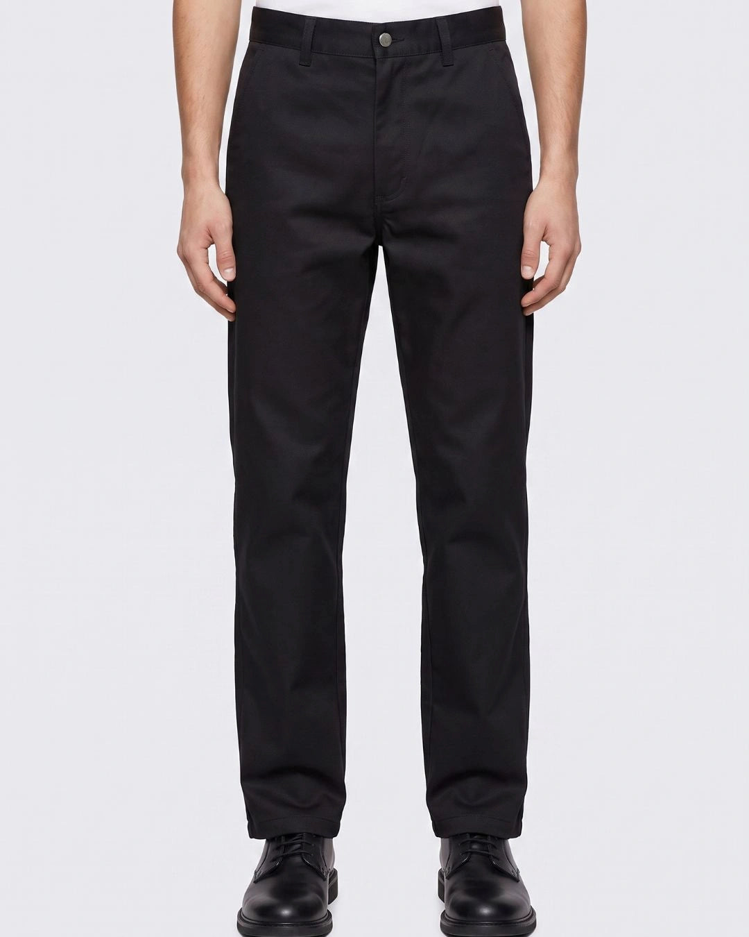 Men Relaxed Loose Fit Cross Pocket Denim Jeans Jet Black