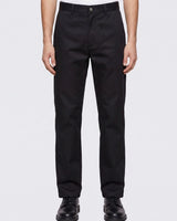 Men Relaxed Loose Fit Cross Pocket Denim Jeans Jet Black