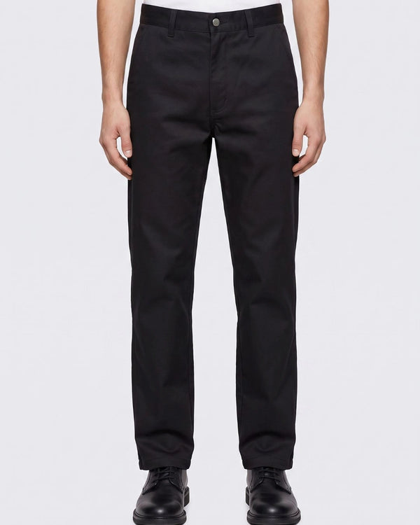 Men Relaxed Loose Fit Cross Pocket Denim Jeans Jet Black