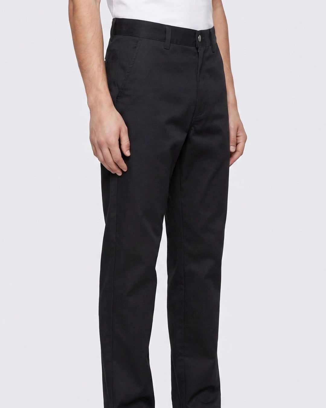 Men Relaxed Loose Fit Cross Pocket Denim Jeans Jet Black