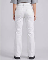 Blind Date White Flared Regular Fit Denim Jeans