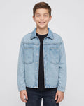 Boys Classic Ice Blue Denim Shirt Trendy Casual Wear